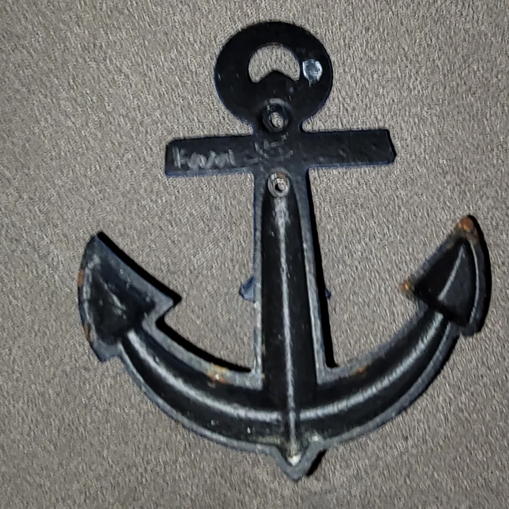 Blue anchor hook - iron